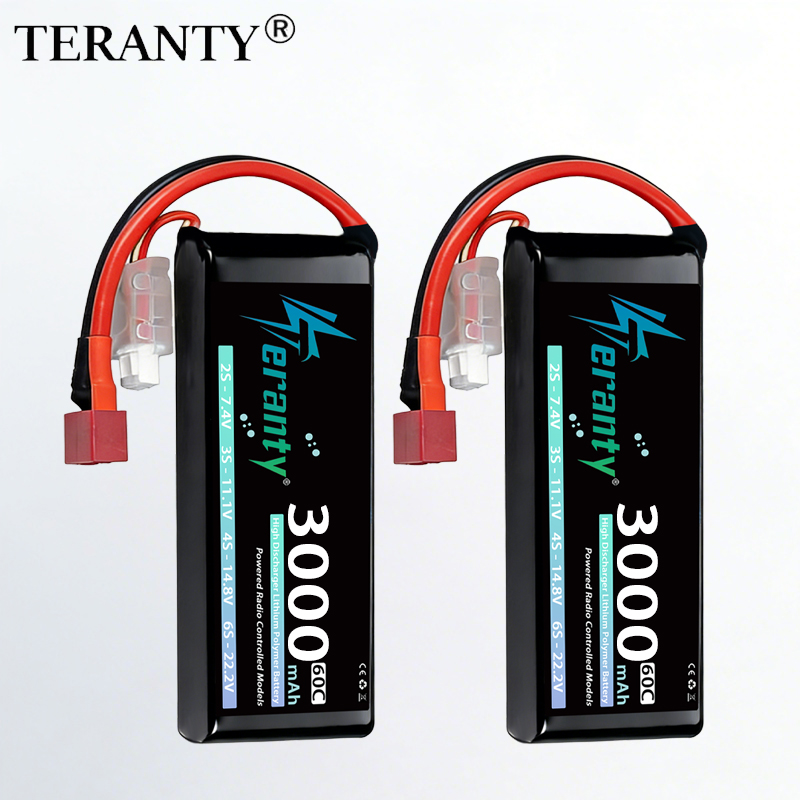 Drone Battery Lipo - TERANTY 2S 3000mAh Lipo-Akku 7,4V 60C