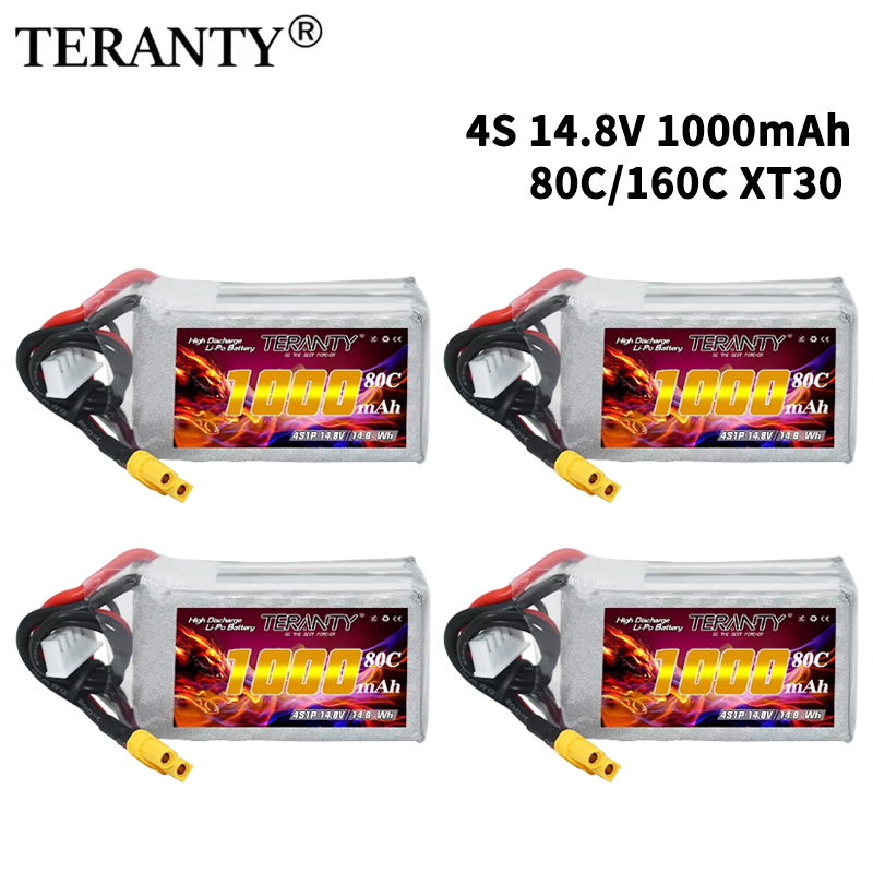 Drone Battery Lipo - TERANTY 4S 1000mAh 14,8V 80C/160C Lipo-Akku