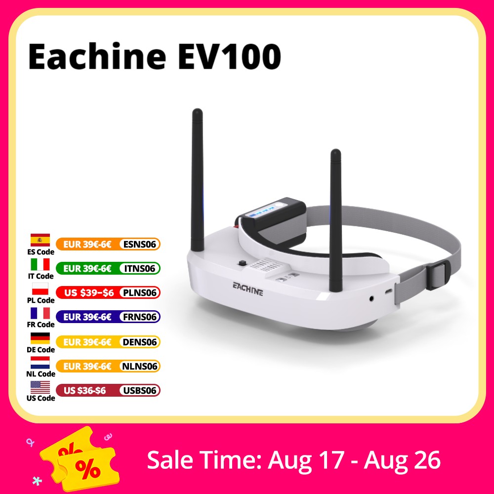 Drone Battery Box - Eachine EV100 720*540 5,8G 72CH FPV